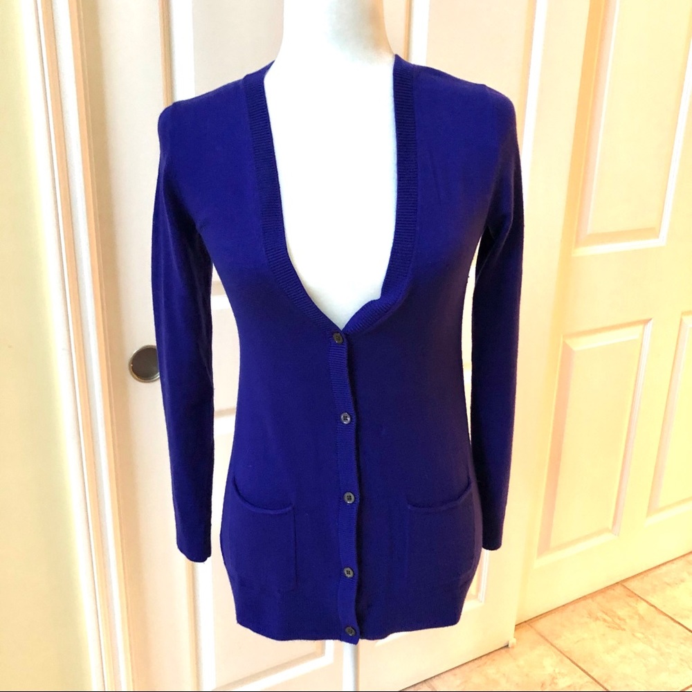 GAP Boyfriend Cardigan, Purple, Sz XS
